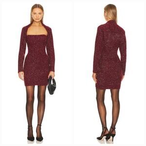 ASTR the Label Tamara Knit Shrug in Wine